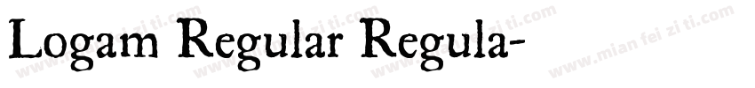 Logam Regular Regula字体转换